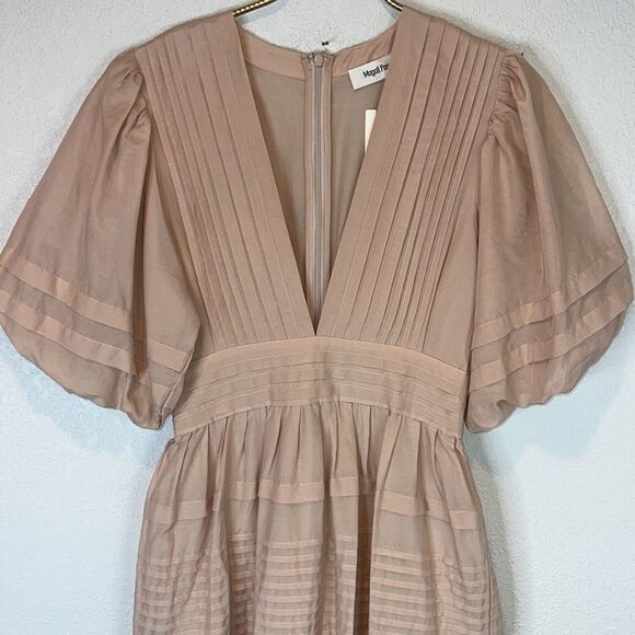 Magali Pascal Ballet Maxi Dress Peony Pink Small Anthropologie - Picture 5 of 15